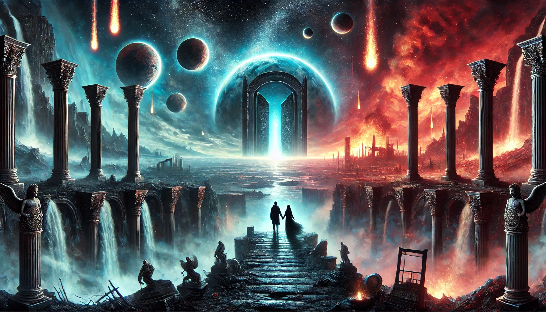 Xhamai and Dumuzi descend to the Underworld